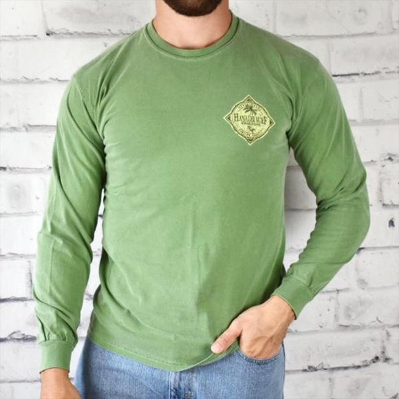 Gildan Garment Dyed North Shore Hanalei Backdoor Surf Shop Graphic Tee - Picture 1 of 4